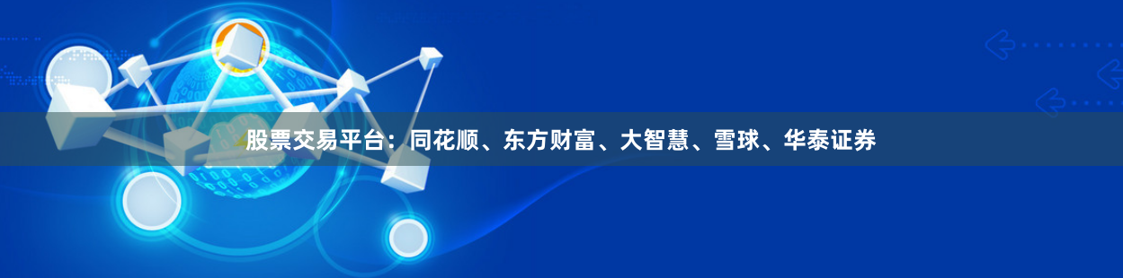 股票交易平台：同花顺、东方财富、大智慧、雪球、华泰证券